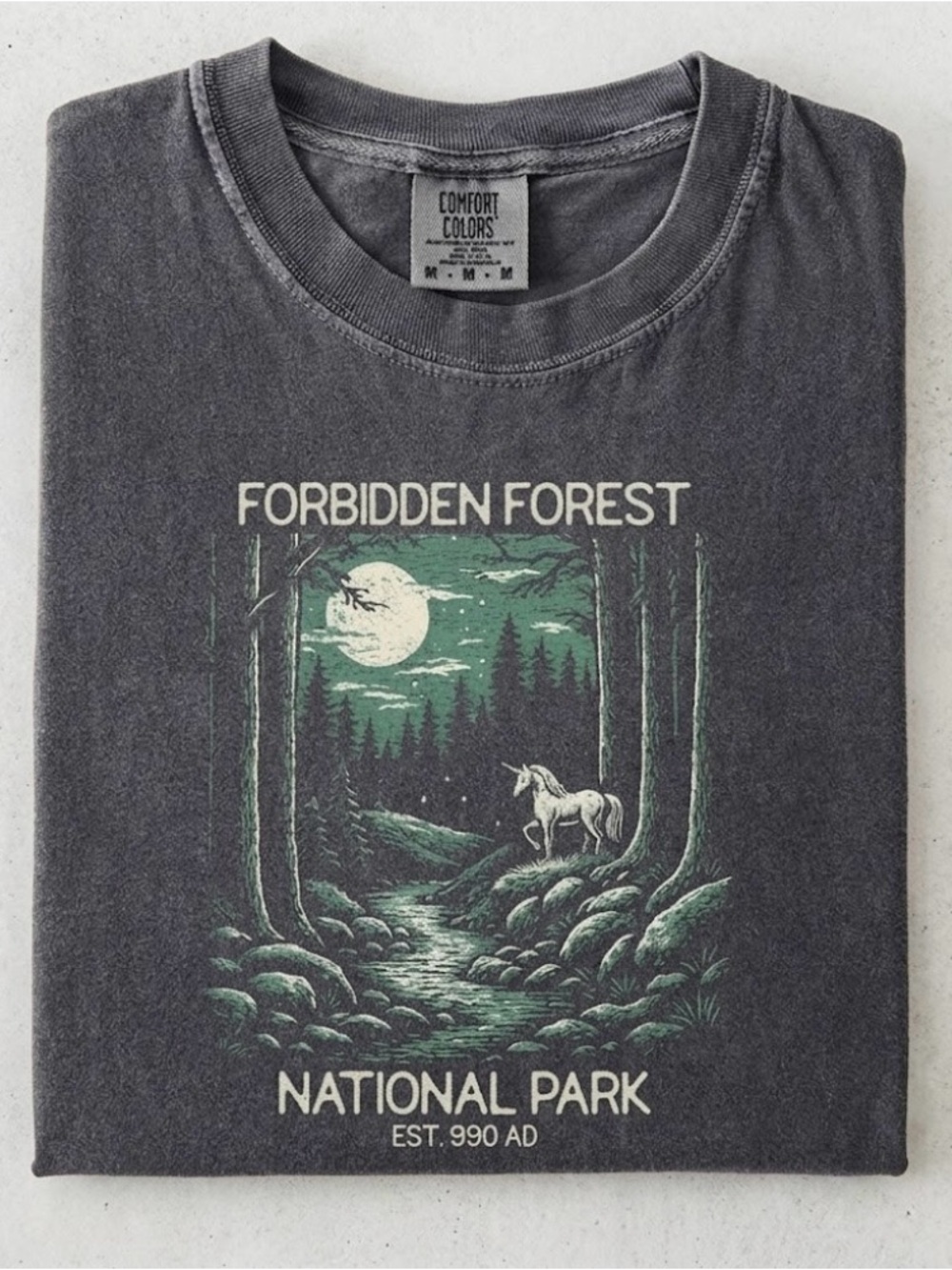 Comfort Colors Forbidden Forest National Park TShirt Bookish Wizarding School